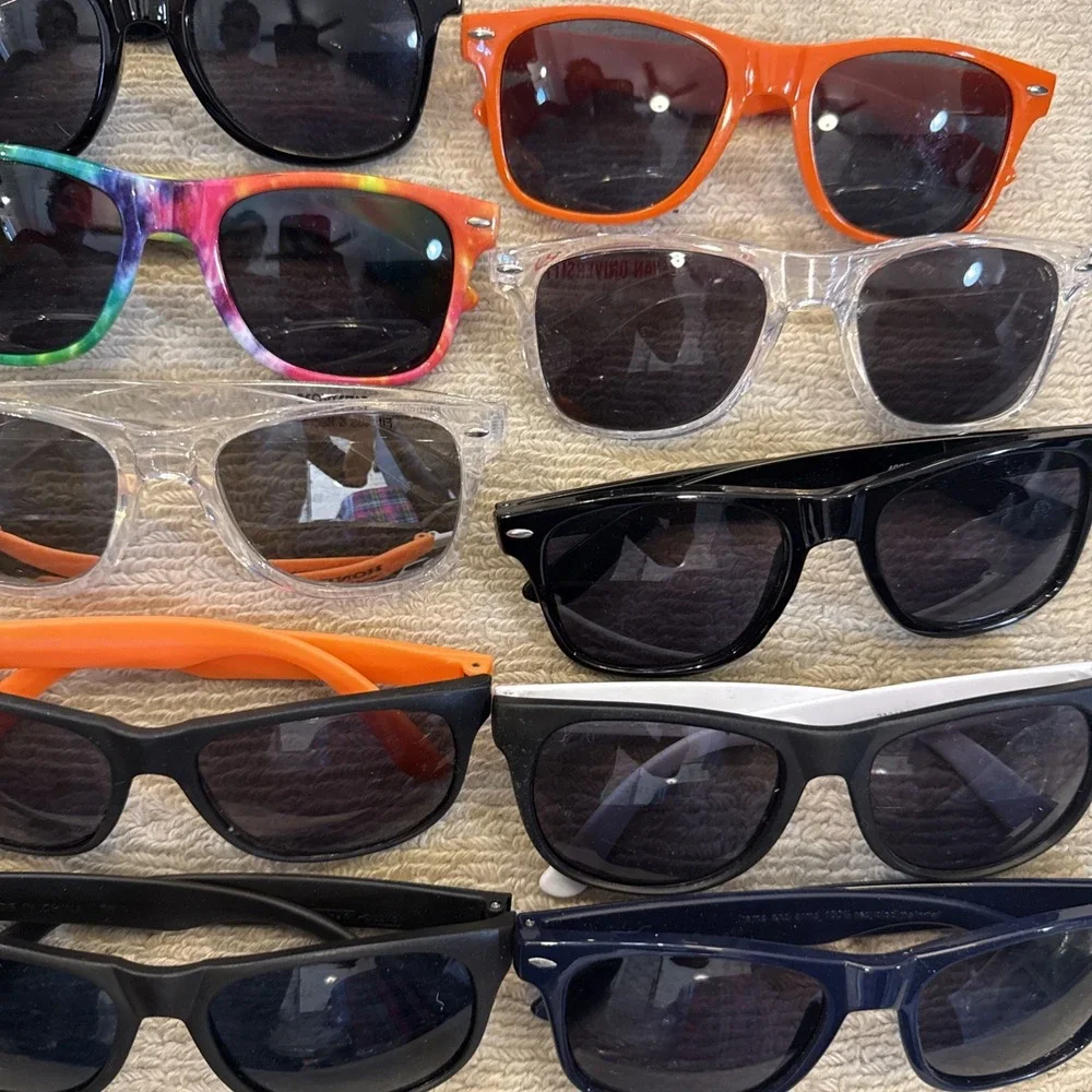 Lot of 20 NEW Logo Sunglasses: Limited Offer-Multiple Colors-Men/Women-NWT